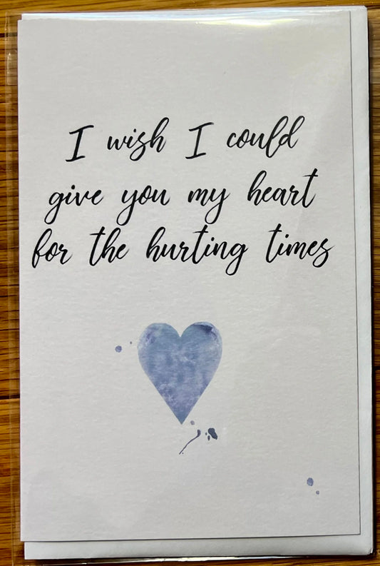 BARNABY BRIGHT - "Hurting Times" Sympathy Card